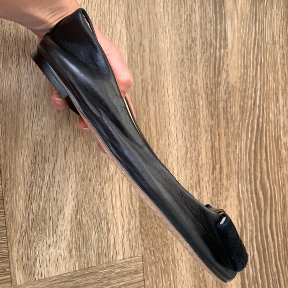 NWOT Tory Burch Black and Tortoise Shell Flats(8) - Picture 5 of 7
